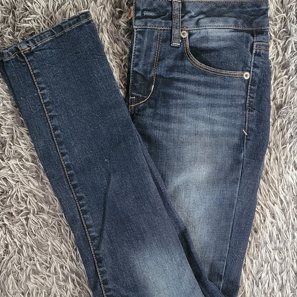 American Eagle Outfitters Dark Blue Skinny Super Stretch Jeans Size 2